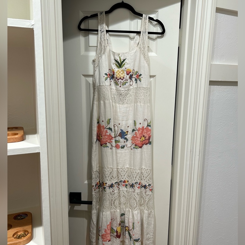 Farm Rio Embroidered Lace Maxi Dress - Picture 2 of 6